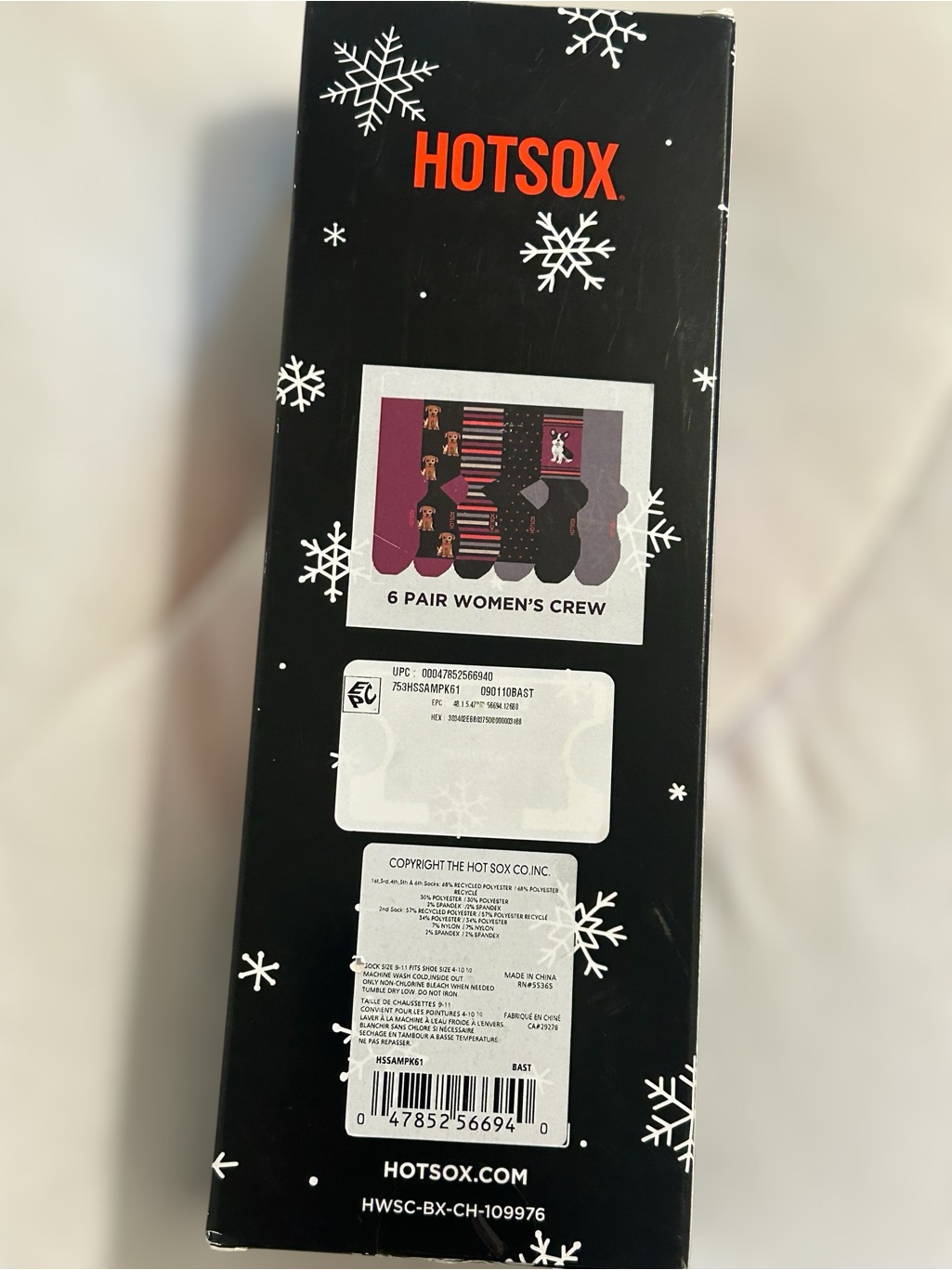 Nib 6 Pack Xmas Socks — image 2 of 3
